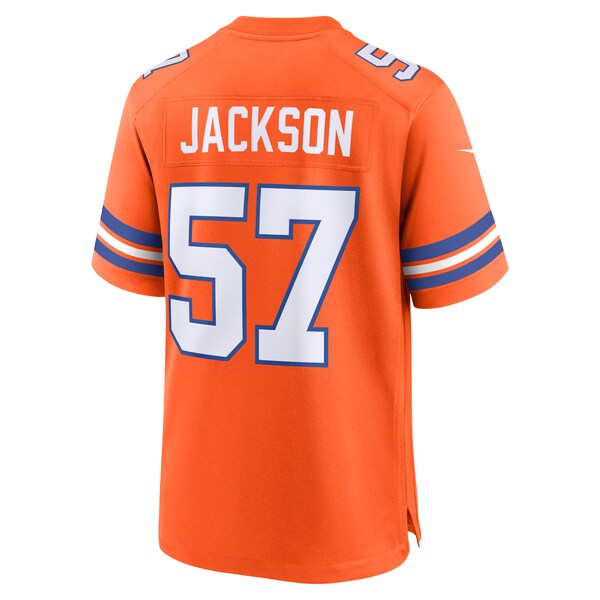 Tom Jackson Denver Broncos Nike Mile High Collection 1977 Throwback Retired Player Game Jersey - Orange