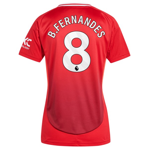 Bruno Fernandes Manchester United adidas Women's 2024/25 Home Replica Player Jersey - Red