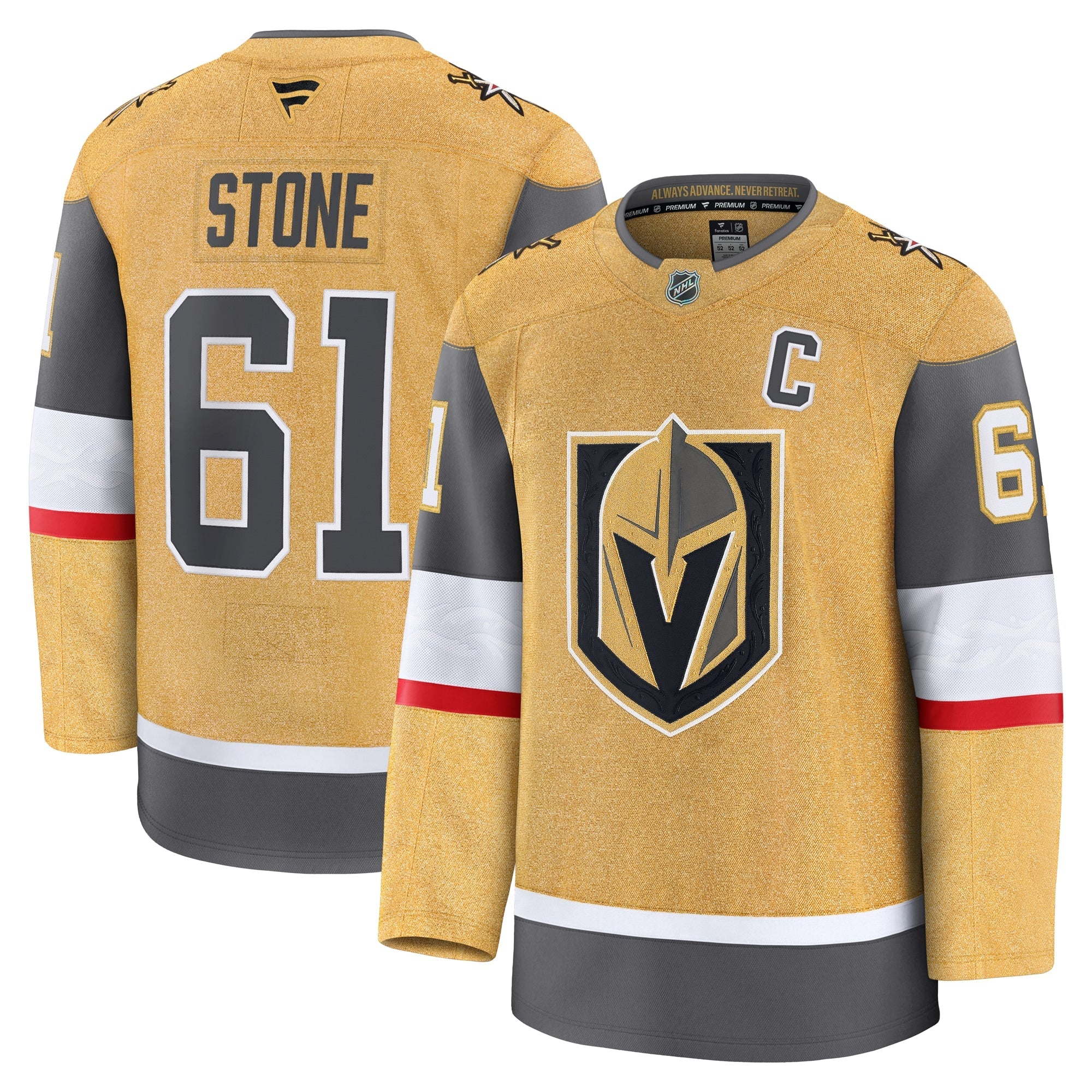 Mark Stone Vegas Golden Knights  Away Premium Jersey - White/Gold/Gray