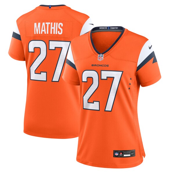 Damarri Mathis Denver Broncos Nike Women's Team Game Jersey -  Orange