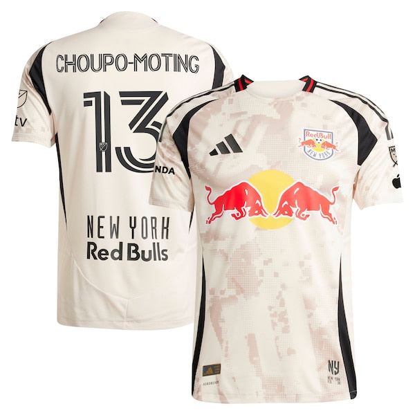 Eric Maxim Choupo-Moting New York Red Bulls adidas 2025 Stone Kit Authentic Player Jersey - Tan