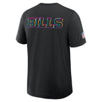 Buffalo Bills Nike 2025 NFL Crucial Catch Tri-Blend Dri-FIT T-Shirt - Black