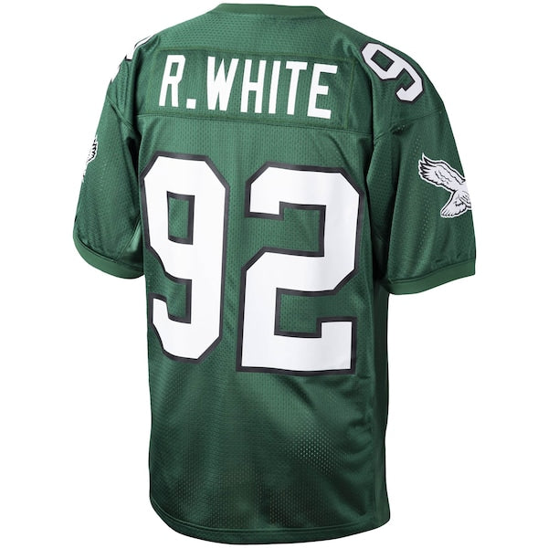 Reggie White Philadelphia Eagles Authentic Throwback Retired Player Jersey - Green