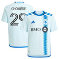 Mathieu Choinière CF Montreal adidas Youth 2024 La Main Replica Player Jersey – Light Blue