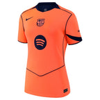Barcelona Nike Women's 2025/26 Third Replica Custom Jersey - Orange/Gold