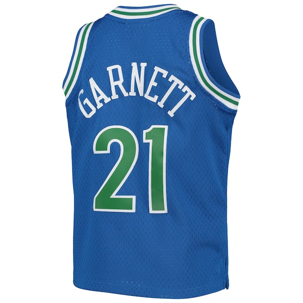 Kevin Garnett Minnesota Timberwolves Youth 1995-96 Hardwood Classics Swingman Jersey - Blue