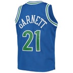 Kevin Garnett Minnesota Timberwolves Youth 1995-96 Hardwood Classics Swingman Jersey - Blue