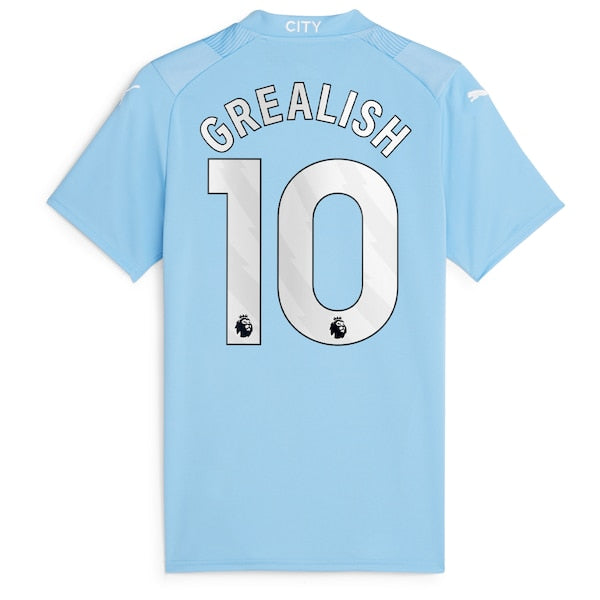 Jack Grealish Manchester City Puma Women's 2023/24 Home Replica Player Jersey - Sky Blue