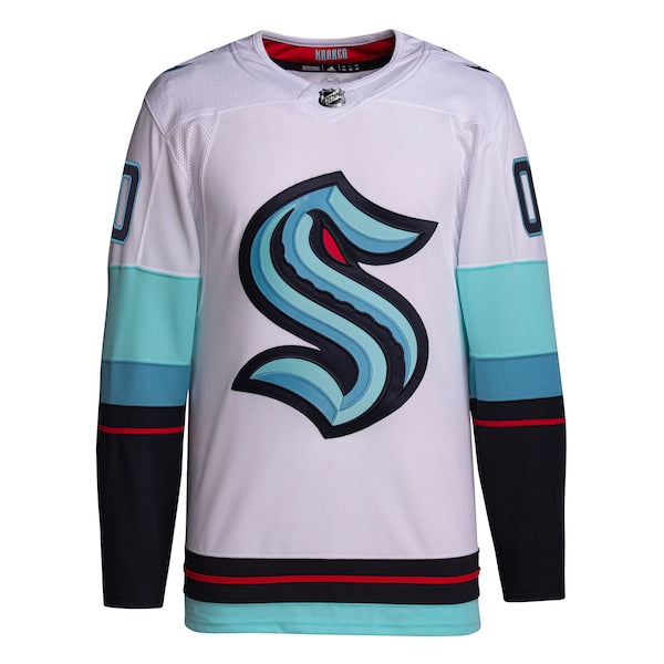 Seattle Kraken adidas  Away  Primegreen Authentic Custom Jersey - White