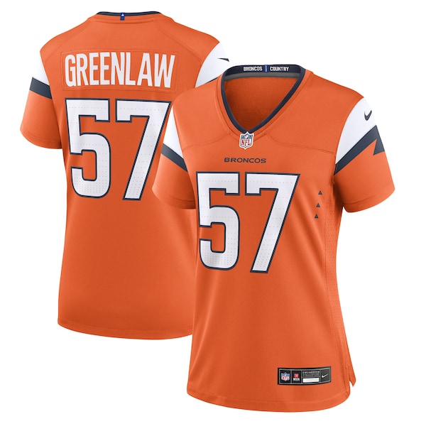 Dre Greenlaw Denver Broncos Nike Women's Team Game Jersey -  Orange