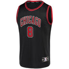 Zach LaVine Chicago Bulls  Fast Break Team Replica Jersey Black - Statement Edition