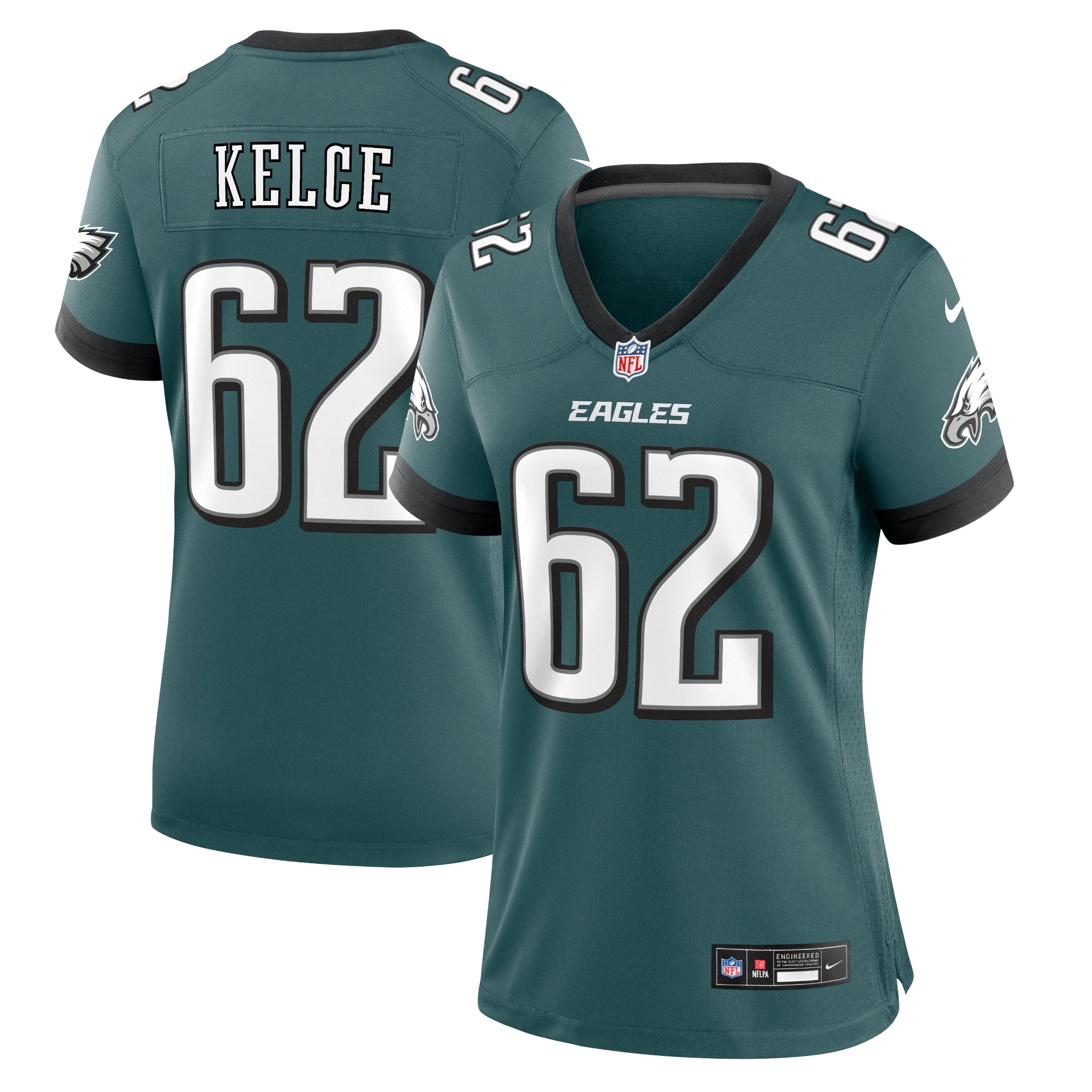 Jason Kelce Philadelphia Eagles Nike Alternate Game Jersey - Black/Green