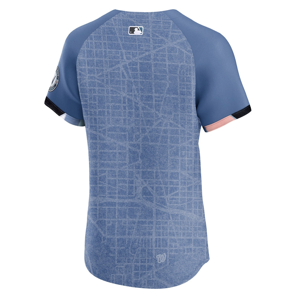 Washington Nationals Nike 2025 City Connect Elite Jersey - Blue