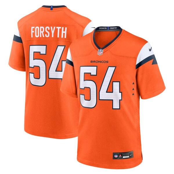Alex Forsyth Denver Broncos Nike Team Game Jersey -  Orange