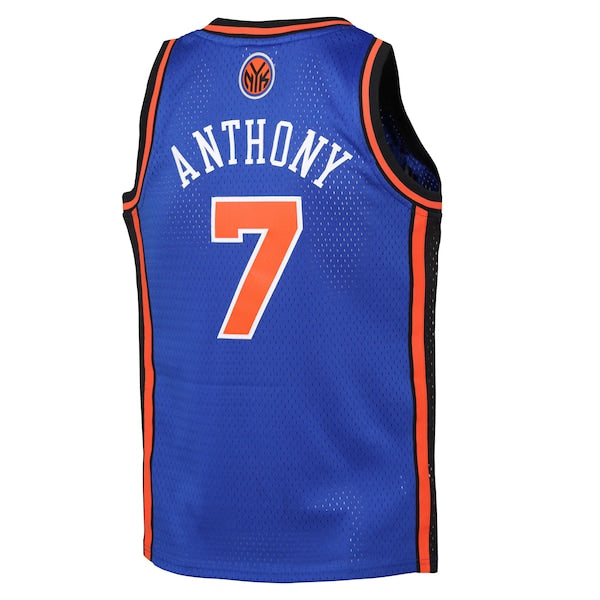 Men's Carmelo Anthony New York Knicks 2010/11 Hardwood Classics Swingman Jersey - Blue