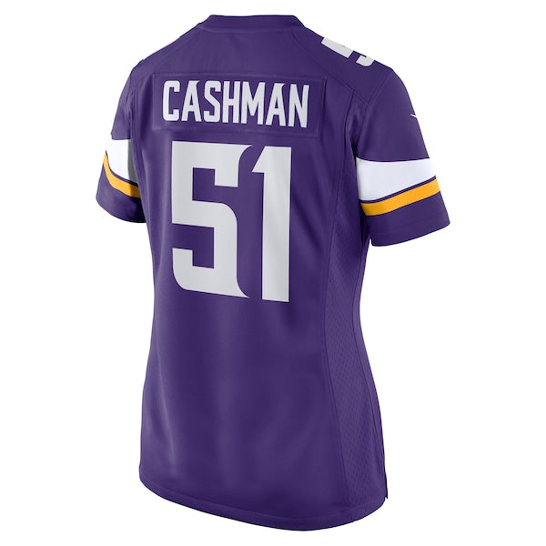 Blake Cashman Minnesota Vikings Nike Women's Team Game Jersey -  Purple