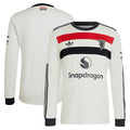 Manchester United adidas Originals  2024/25 Third Replica Long Sleeve Jersey - Cream