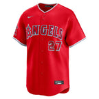 Mike Trout Los Angeles Angels Nike Alternate Limited Player Jersey - Red/White