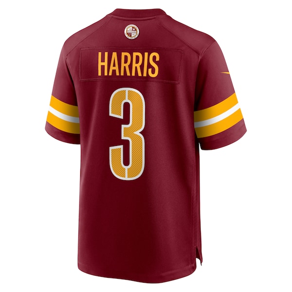 Will Harris Washington Commanders Nike Team Game Jersey -  Burgundy