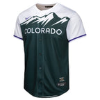 Colorado Rockies Nike Youth City Connect Limited Jersey - Green