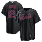 Francisco Lindor New York Mets Nike Alternate Replica Jersey - Black