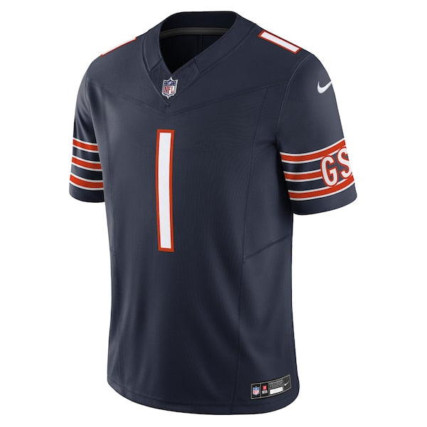Justin Fields Chicago Bears Nike Vapor F.U.S.E. Limited Jersey - Navy/Orange/White