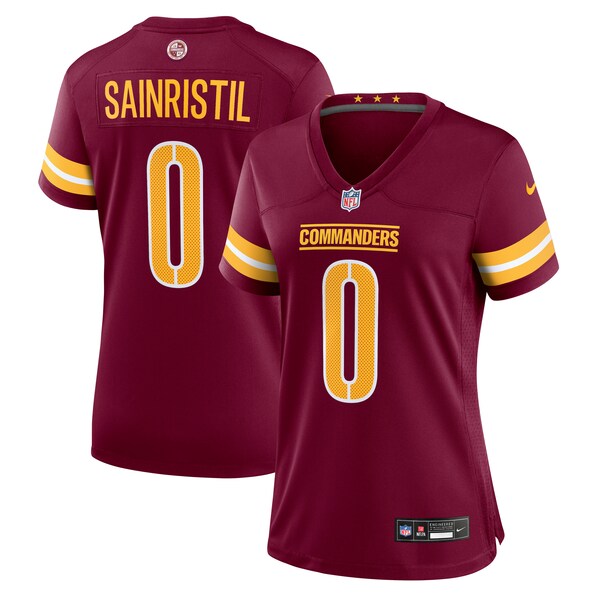 Mike Sainristil Washington Commanders Nike Women's  Game Jersey -  Burgundy