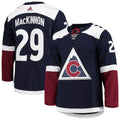 Nathan MacKinnon Colorado Avalanche adidas Alternate Primegreen Authentic Player Jersey - Navy/Burgundy/White