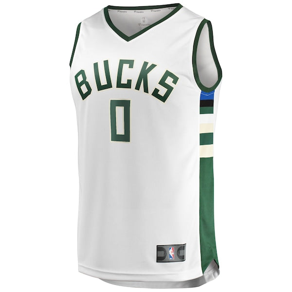 Damian Lillard Milwaukee Bucks  Youth Fast Break Player Jersey - Association Edition - White