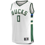 Damian Lillard Milwaukee Bucks  Youth Fast Break Player Jersey - Association Edition - White