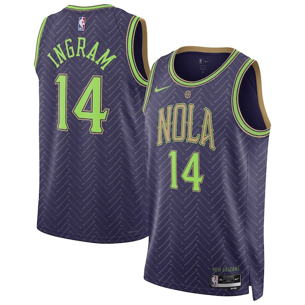 Brandon Ingram New Orleans Pelicans Nike Unisex 2024/25 Swingman Player Jersey - City Edition - Purple