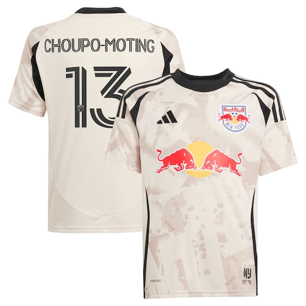 Eric Maxim Choupo-Moting New York Red Bulls adidas Youth 2025 Stone Kit Replica Player Jersey - Tan