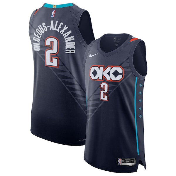 Shai Gilgeous-Alexander Oklahoma City Thunder Nike Unisex 2025/26 Authentic Jersey - City Edition - Navy