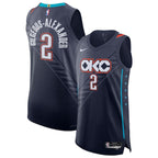 Shai Gilgeous-Alexander Oklahoma City Thunder Nike Unisex 2025/26 Authentic Jersey - City Edition - Navy