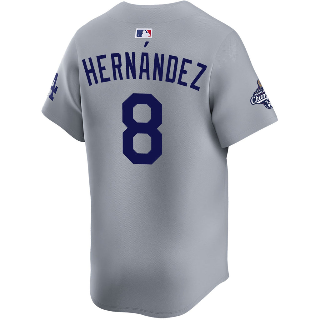 Enrique Hernández Los Angeles Dodgers Nike Home 2025 World Series Champions Replica Jersey - Grey