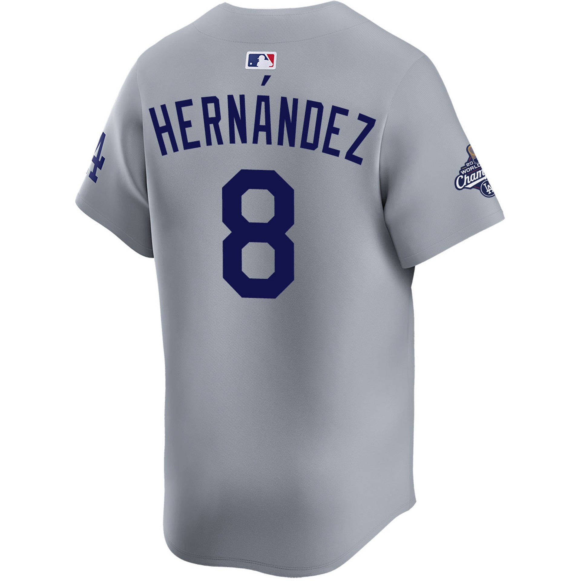 Enrique Hernández Los Angeles Dodgers Nike Home 2025 World Series Champions Replica Jersey - Grey