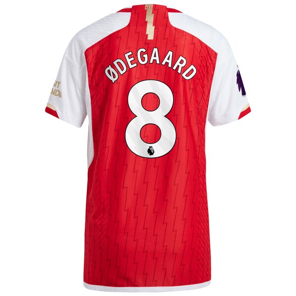 Martin Odegaard Arsenal adidas 2023/24 Home Authentic Player Jersey - Red/Yellow