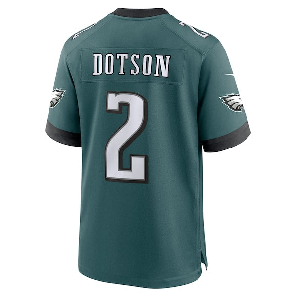 Jahan Dotson Philadelphia Eagles Nike Team Game Jersey - Midnight Green