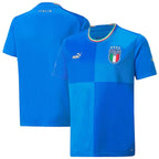 Italy National Team Puma Youth 2022/23 Home Replica Blank Jersey - Blue