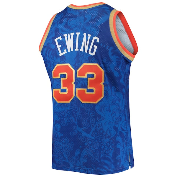 Patrick Ewing New York Knicks Hardwood Classics 1991/92 Lunar New Year Swingman Jersey - Blue