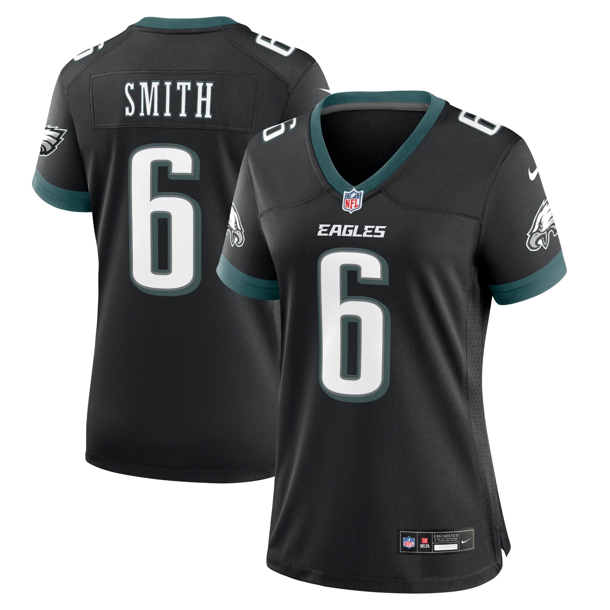 DeVonta Smith Philadelphia Eagles Nike Women's Team Game Jersey - Midnight Green/Black
