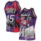 Vince Carter Toronto Raptors Hardwood Classics 1998/99 Hyper Hoops Swingman Jersey - Purple