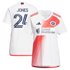 DeJuan Jones New England Revolution adidas Women's 2024 Defiance Replica Jersey - White