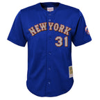 Mike Piazza New York Mets Youth Cooperstown Collection Mesh Batting Practice Jersey - Royal