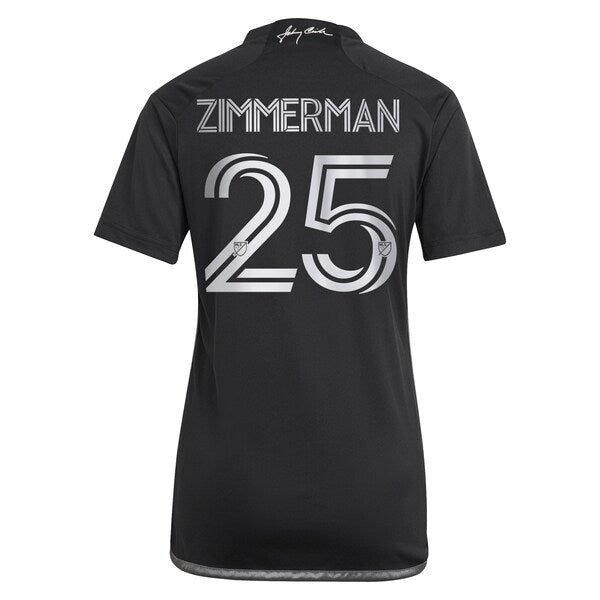 Walker Zimmerman Nashville SC adidas Women's 2024 Man In Black Kit Replica Player Jersey - Black