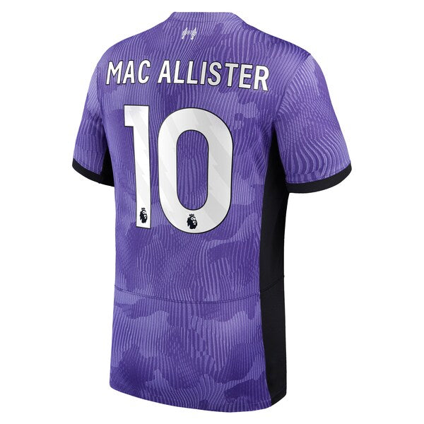 Alexis Mac Allister Liverpool Nike Youth 2023/24 Third Stadium Replica Player Jersey - Purple