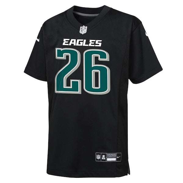 Saquon Barkley Philadelphia Eagles Nike Youth Fashion Game Jersey - Carbon Black