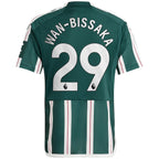 Aaron Wan-Bissaka Manchester United adidas Youth 2023/24 Away Replica Player Jersey - Green/White