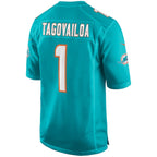 Tua Tagovailoa Miami Dolphins Nike Player Game Jersey - Aqua/White