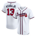 Ronald Acuña Jr. Atlanta Braves Nike Home Elite Player Jersey - White/Red/Navy